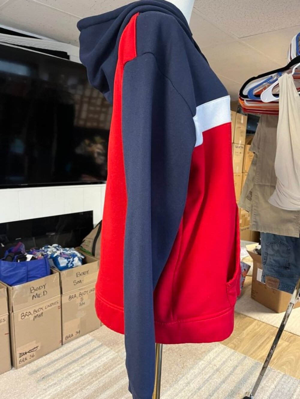 Russell Athletic Colorblock Fleece Hoodie Pullover Men’s Large - Picture 7 of 10